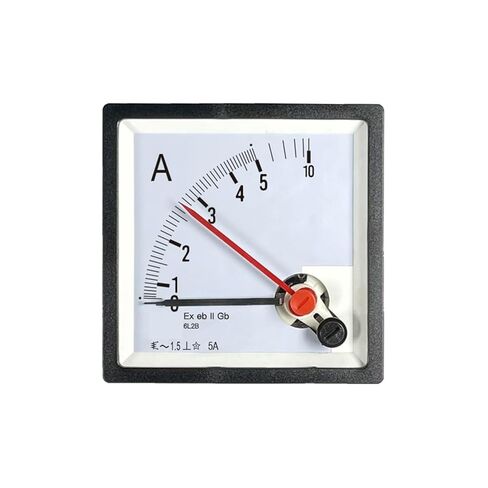 6L2B Ammeter Two-pin AC AC76 ExebIIGb Red Needle 50/100/5A CP80 BE80 1Pcs(AC 100-5A) in Saudi Arabia