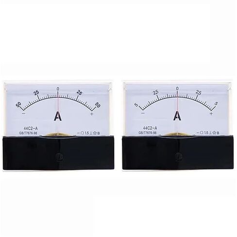 44C2 DC /75mv Amperemeter Gauge Analog Panel AMP Current Meter50A -0-50A Ammeter 3A 5A 10A 20A 30A 100A 200A 300A 500A 1Pcs(600A -0-600A) in Saudi Arabia