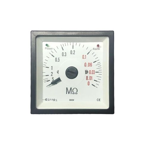 F72-BMΩ جهاز اختبار عزل التيار المتردد 380 فولت مدخلات 240 درجة زاوية واسعة من نوع المؤشر أبعاد الأداة 72*72 مللي متر 1 قطعة in Saudi Arabia