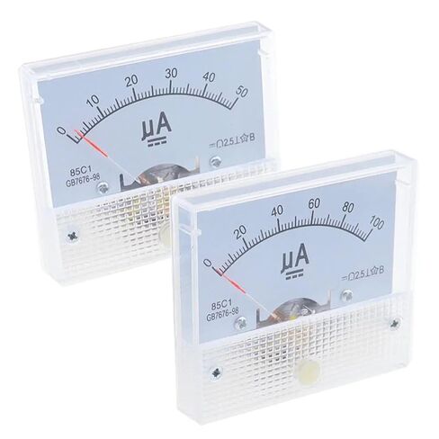 85C1 Ammeter Dc Analog Current Meter Panel Mechanical Pointer Type 50UA 100UA 200UA 300UA 400UA 500UA 1Pcs(300UA) in Saudi Arabia