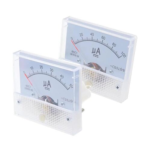 85C1 Ammeter Dc Analog Current Meter Panel Mechanical Pointer Type 50UA 100UA 200UA 300UA 400UA 500UA 1Pcs(300UA) in Saudi Arabia