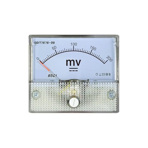 85C1 ميليفولتميتر 40mv 50mV 75mV 100mV 150mV 200mV 250Mv 300mV 500mv مؤشر الفولتميتر تركيب 56*64 مللي متر حجم تيار مستمر 1 قطعة (تيار مستمر 50mV) in Saudi Arabia