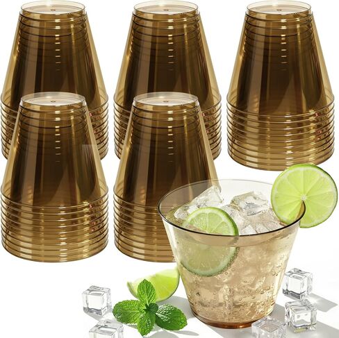 9 oz Clear Plastic Cups Green Plastic Disposable Cups for Cocktail 50 Pack Fancy Cocktail Cup for Party Stemless Wine Glasses for Easter Wedding Party Graduation Birthday in Saudi Arabia