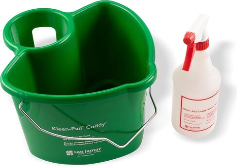 San Jamar KP500 Kleen-Pail Commercial Clearing Caddy System ، Green in Saudi Arabia