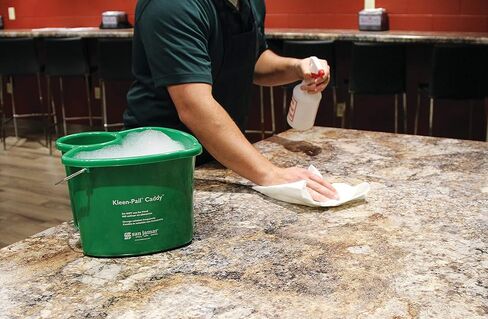 San Jamar KP500 Kleen-Pail Commercial Clearing Caddy System ، Green in Saudi Arabia