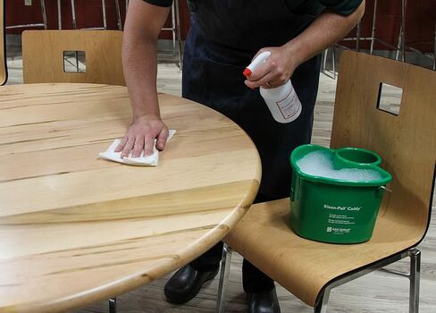 San Jamar KP500 Kleen-Pail Commercial Clearing Caddy System ، Green in Saudi Arabia