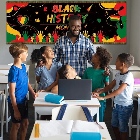 Harloon 2 Pcs Juneteenth Month Banner Happy Juneteenth Decorations African American Freedom Day Sign Classroom Party Celebration Decor for Wall Indoor Outdoor Juneteenth Party Supplies, 13.8 x 38.6 in in Saudi Arabia