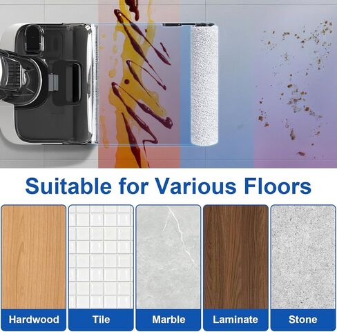 Roller Brush and HEPA Filter for Tineco Floor One Stretch S6/S7 Stretch Ultra/S7 Stretch Steam/i6 Stretch/i5 Stretch/S9 Artist steam/S9 Artist Pro Cordless Wet Dry Vacuum Cleaner Replacement Parts in Kuwait