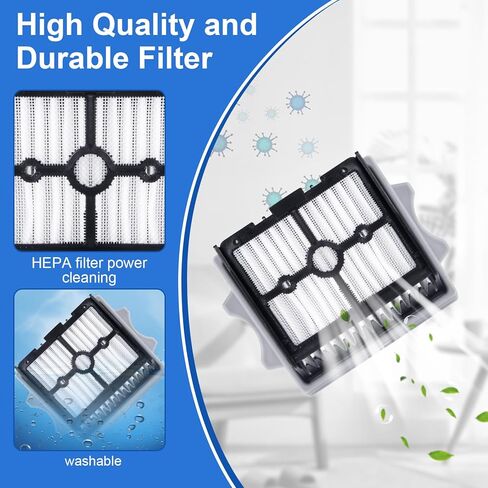 Roller Brush and HEPA Filter for Tineco Floor One Stretch S6/S7 Stretch Ultra/S7 Stretch Steam/i6 Stretch/i5 Stretch/S9 Artist steam/S9 Artist Pro Cordless Wet Dry Vacuum Cleaner Replacement Parts in Kuwait