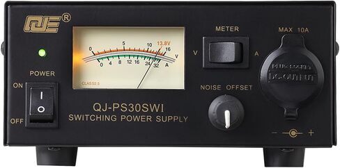 وضع التبديل مصدر طاقة منظم DC PS30SW I، مصدر طاقة مدمج 30 أمبير 13.8 فولت مع إزاحة الضوضاء لراديو CB، راديو HAM، أجهزة الإرسال والاستقبال المحمولة، مدخل تيار متردد 110 فولت، مروحة تبريد، أطراف لولبية in Kuwait