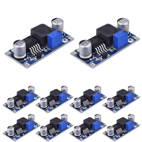 XL6009 Boost Converter 10 Pack - DC-DC منظم جهد تصاعدي قابل للتعديل 3-30 فولت إلى 5-35 فولت، وحدة إمداد الطاقة 400 كيلو هرتز لمشغلات LED، إلكترونيات DIY، مشاريع Arduino in Saudi Arabia