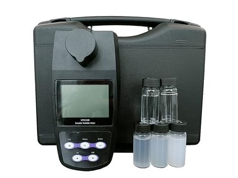 Digital Water Turbidity Tester Portable Water Quality Testing Meter NTU-1100 with Calibration Liquids 2-5 Point Calibration 100 Groups Memory Accurate ±2%~3% for Drinking Water Analysis in Saudi Arabia