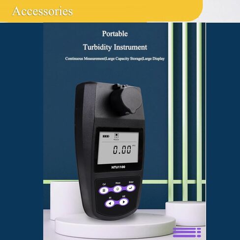 Digital Turbidity Analyzer Water Turbidimeter Using ISO 7027 Nephelometric (90°) Method ±2%~3% Accuracy 0~1100 NTU Formazine Calibration Standards for Municipal & Industrial Water Checks in Saudi Arabia