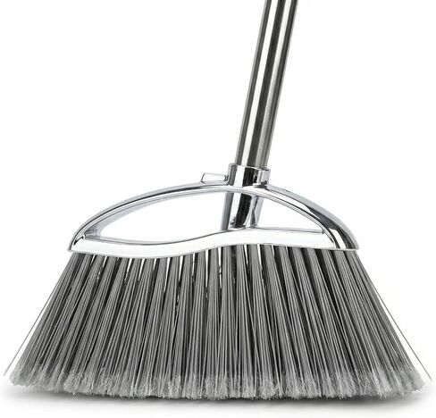 مكنسة كنس ذات شعيرات ناعمة للأماكن الداخلية، مكنسة زاوية للمطبخ بمقبض طويل لتنظيف الأرضيات والمكتب والمنزل والخشب الصلب in Kuwait