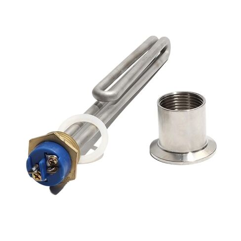 1pcs Foldback Electric Water Heater Element - 1" NPT Thread, 1-6KW, 201 Stainless Steel for Efficient Water Heating(with locknut,110V-6KW320L) in Kuwait