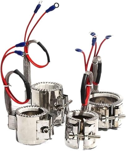 High-Performance Stainless Steel Ceramic Band Heater 450W-850W, Multi-Voltage 110V/220V/380V, 80x40-80mm for Industrial Applications(380V,550W 80x50mm) in Saudi Arabia