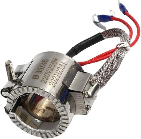 High-Performance Stainless Steel Ceramic Band Heater 450W-850W, Multi-Voltage 110V/220V/380V, 80x40-80mm for Industrial Applications(380V,550W 80x50mm) in Saudi Arabia