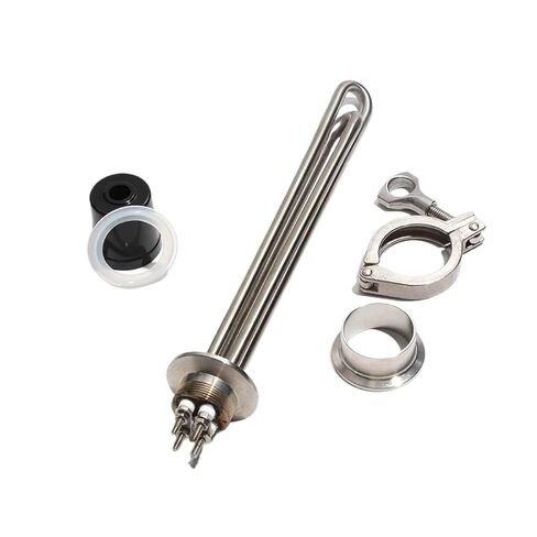 1.5" Tri-Clamp Heater 1.5-5.5KW for Brewing & Water Heating - 220V Stainless Steel Heating Element(220V 2.5KW 215mmL) in Kuwait