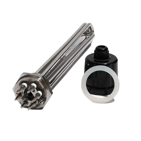 1.5" BSP DN40 Heating Element for Brewery & Distilling - 220V/380V, 3KW-12KW, with Ground Screw & Temperature Probe(with M Adapter,380V-4.5KW 230mmL) in Saudi Arabia