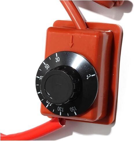 Silicone Heater with Mechanical Knob Thermostat - 120-240W, Temperature 30-150°C, Multiple Sizes with Mounting Holes(180C Thermostat,12V-100x200mm) in Saudi Arabia