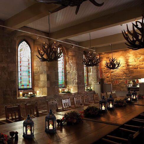 SHYMERY Mini Lantern, Western Party Decorations, 12 Pcs Western Themed Table Centerpieces, Cowboy Lantern Favors, Camping Decor Hanging Lamp for Halloween Christmas Wedding,4 Inch(Black) in Kuwait