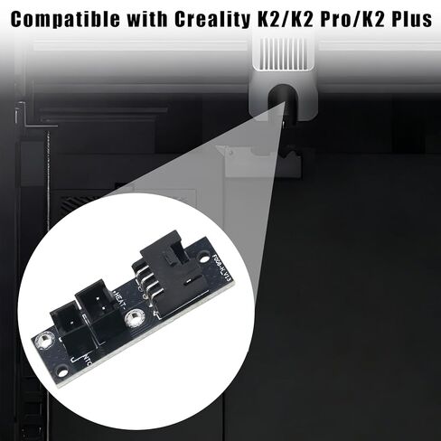 Hot End Adapter Board for Creality, 3.7x1.2cm/1.46x0.47 Inch Upgrade Durable Plastic Printer Replacement Part Compatible with Creality K2 K2 Pro K2 Plus in Saudi Arabia