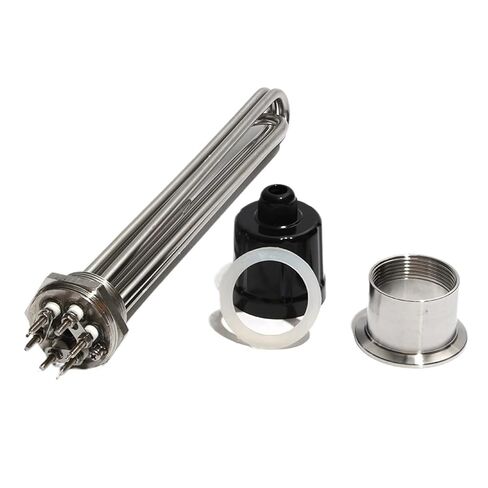 High-Efficiency DN32 1 1/4" BSP 3U Heater Element with Probe - 3KW to 12KW for Water Heating Systems(with clamp,220V-3KW 190mmL) in Kuwait