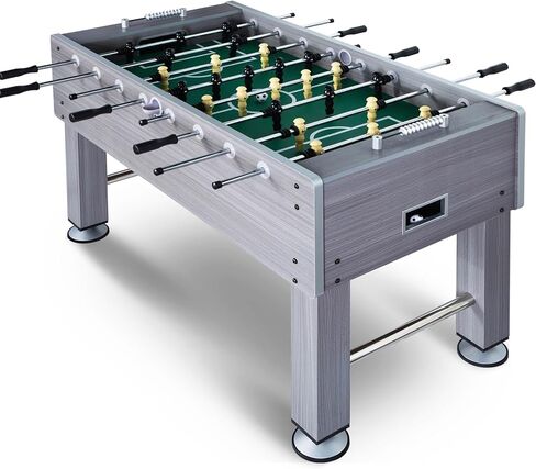 55 Inch Large Size Foosball Table, Competition Full Size Soccer Game Table Football Arcade with Leg Levelers, Heavy-Duty Legs & 2 Balls for Adults Indoor Game Room in Kuwait