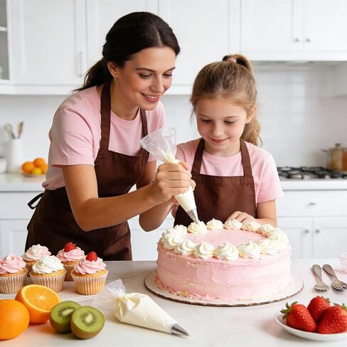 Cake Tier Stacking Kit for 4-Layer Cake, White Cake Boards 10’’-8’’-6’’-4’’ with Parchment Paper Rounds, Wooden Dowels, Straw Dowels for Baking, Wedding, Birthday in Kuwait