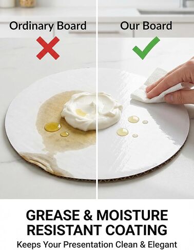 12 عبوة من ألواح الكيك المستديرة المتنوعة (6، 8، 10، 12 بوصة)، قواعد كيك من الورق المقوى الأبيض القوي بسمك 3 مم، دوائر كيك مقاومة للدهون ومقاومة للماء للكعك المتدرج وأعياد الميلاد والخبز متعدد الأحجام (3 من كل واحدة) in Kuwait