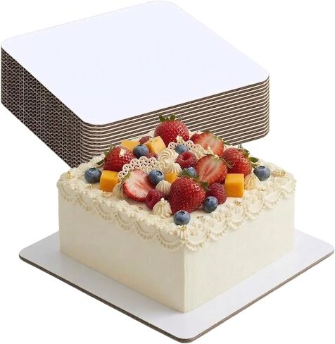 5PCS Square Cake Boards,11.8 x 11.8 Inch White Greaseproof Cardboard, Disposable Half Sheet Cake Board Trays for Sheet Cakes, Pastries, Bakery and Catering in Saudi Arabia
