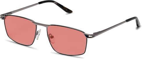 BRADDELL FL-41 Rose Tinted Office Blue Light Glasses for Migraine Light Sensitivity, Concussion and Fluorescent LED Glare (Work) in Kuwait
