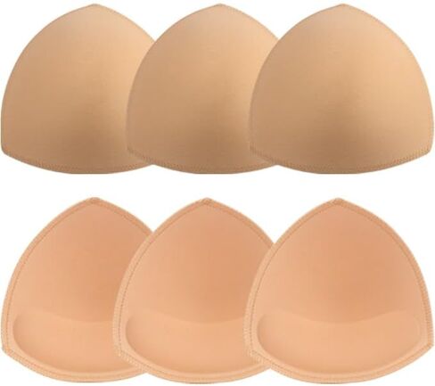 Bra Pads Inserts 3 Pairs Push Up Breast Ehancers Padding for Sport Bathing Suit Swimsuits - A/B/C/D/E Cups in Kuwait