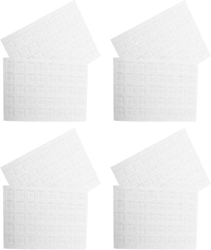 Sosoport 80Pcs Silicone Sound Dampening Pads 12.7X12.7X3Mm Multi-Use Adhesive Bumpers for Toilet Seat, Door Handle, and Industrial Noise Reduction in Saudi Arabia