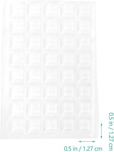 Sosoport 80Pcs Silicone Sound Dampening Pads 12.7X12.7X3Mm Multi-Use Adhesive Bumpers for Toilet Seat, Door Handle, and Industrial Noise Reduction in Saudi Arabia