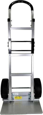Dutro Aluminum Folding Hand Truck, 500 lb Capacity Heavy Duty Dolly, 10 Inch Flat Free Wheels, Cast Aluminum Nose Plate, Lightweight Collapsible Utility Cart for Warehouse and Moving in Saudi Arabia