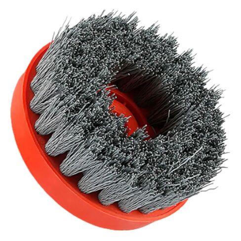 فرشاة تنظيف زاوية 4 بوصة من كربيد السيليكون والنايلون فرشاة كاشطة دائرية عتيقة لتلميع الحجر للرخام الجرانيت (خيط M16، حبيبة 240) in Kuwait