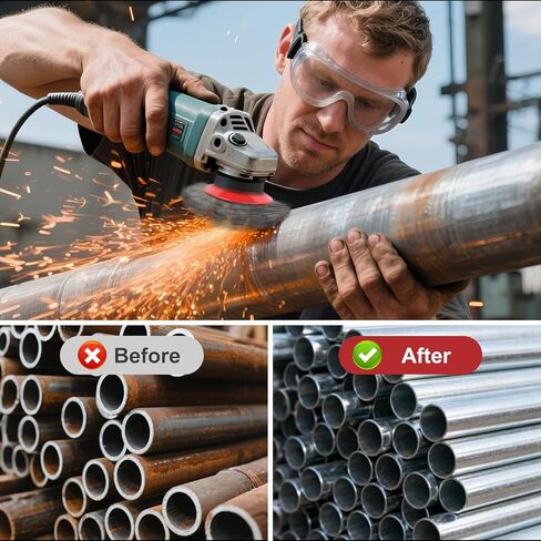 8 قطع فرشاة سلكية لطاحونة الزوايا، عجلات سلكية لطاحونة الزوايا، عجلة أسلاك من الفولاذ الكربوني معقودة بطول 4 بوصة مع عمود خيط M14، فرشاة كوب لإزالة الصدأ، تنظيف ثقيل in Kuwait