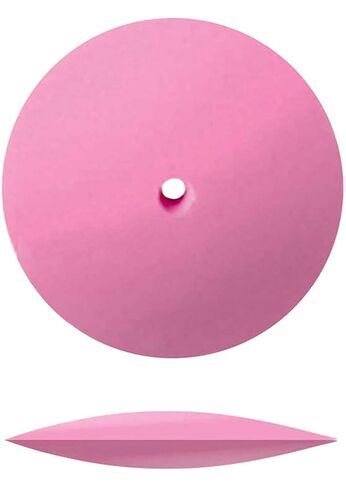 عجلة كاشطة مطاطية من Dedeco Sunburst للأداة الدوارة - عجلة حافة السكين 7/8 بوصة (22 مم)، ملحقات الأدوات الدوارة للتشطيب والتلميع، وردي 600 حبيبة، (خفاف ناعم) - 12 قطعة في كل عبوة in Kuwait