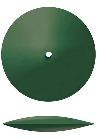 عجلة كاشطة مطاطية من Dedeco Sunburst للأداة الدوارة - عجلة حافة سكين 7/8 بوصة (22 مم)، ملحقات أدوات دوارة تلميع، خشنة للغاية 50 حبيبة، أكسيد الألومنيوم باللون الأخضر الداكن - 12 قطعة في كل عبوة in Kuwait