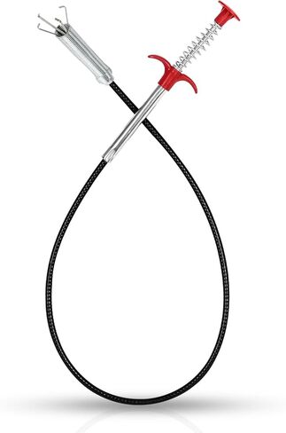 Drain Snake, 79-Inch Drain Clog Remover Tool, Flexible Grabber Claw for Bath Tub, Toilet, Kitchen Sink & Sewer in Kuwait