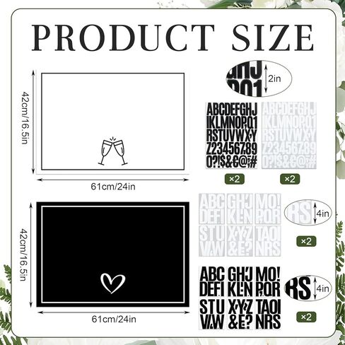 2 حزمة 24 × 16 بوصة علامة خدمة زجاجة الزفاف مع رسائل ملصق مدخل الدعائم ملهى ليلي زجاجة خدمة علامة لحفل الزفاف ملهى ليلي حفلات الزفاف in Kuwait