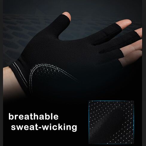 FARDAS قفاز البلياردو قفازات حمام السباحة الرماة السنوكر جديلة الرياضة قفاز 3 أصابع جديلة قفازات للرجال والنساء in Kuwait