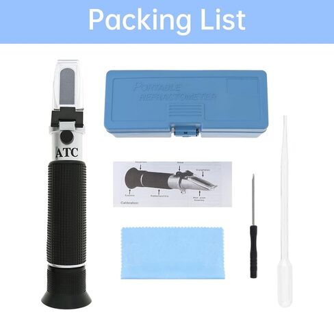 3 in 1 Animal Clinical Refractometer, Urine Specific Gravity Serum Protein Measuring for Veterinary/Pet, No Battery Required Hand Held Cat and Dog Health Index Measuring Instrument in Saudi Arabia