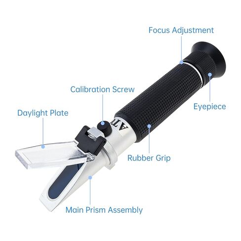 3 in 1 Animal Clinical Refractometer, Urine Specific Gravity Serum Protein Measuring for Veterinary/Pet, No Battery Required Hand Held Cat and Dog Health Index Measuring Instrument in Saudi Arabia