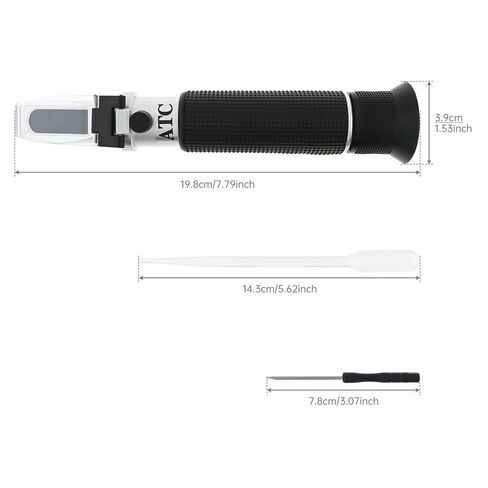3 in 1 Animal Clinical Refractometer, Urine Specific Gravity Serum Protein Measuring for Veterinary/Pet, No Battery Required Hand Held Cat and Dog Health Index Measuring Instrument in Saudi Arabia