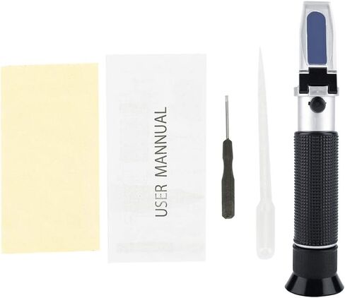 Handheld Refractometer, Salinity Meter with Automatic Temperature Compensation, high Accuracy, Durable Aluminum Construction, Non Slip Rubber Handle, for Food Industry, in Saudi Arabia