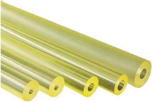Polyurethane Rod, PU Hollow Elastic Rods Translucent Yellow Diameter 16-100mm Length 500mm(70 * 10mm) in Saudi Arabia