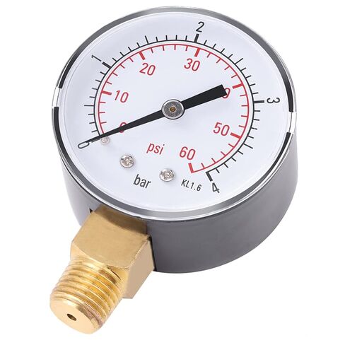 Fafeicy Mini Dial ضغط معدني لمختلف السوائل والغازات 0 إلى 4bar 0 إلى 60psi NPT موصل نحاسي in Saudi Arabia