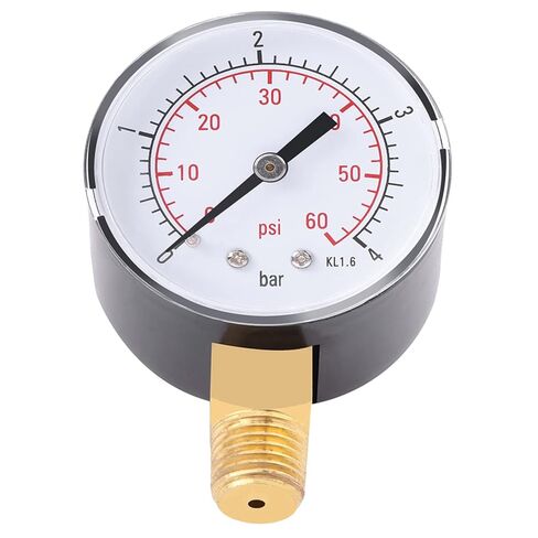 Fafeicy Mini Dial ضغط معدني لمختلف السوائل والغازات 0 إلى 4bar 0 إلى 60psi NPT موصل نحاسي in Saudi Arabia